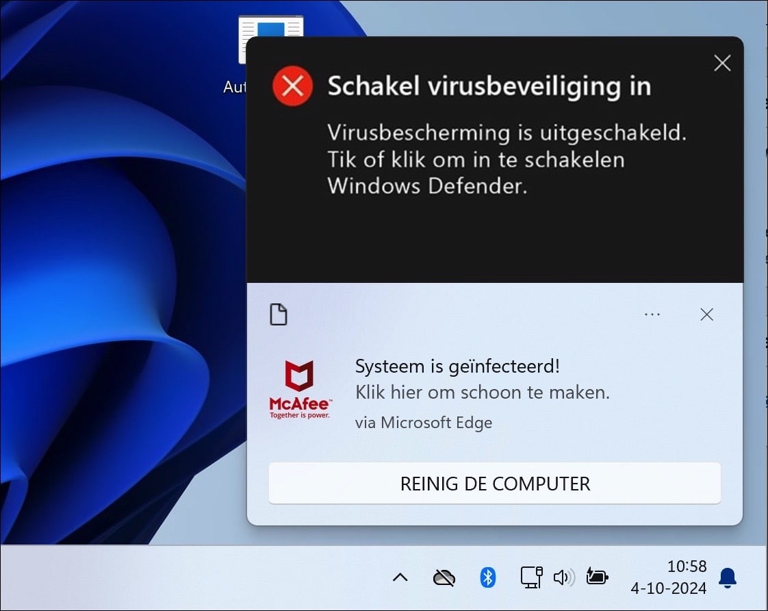 Wat is "klik op toestaan om te bevestigen dat je geen robot bent