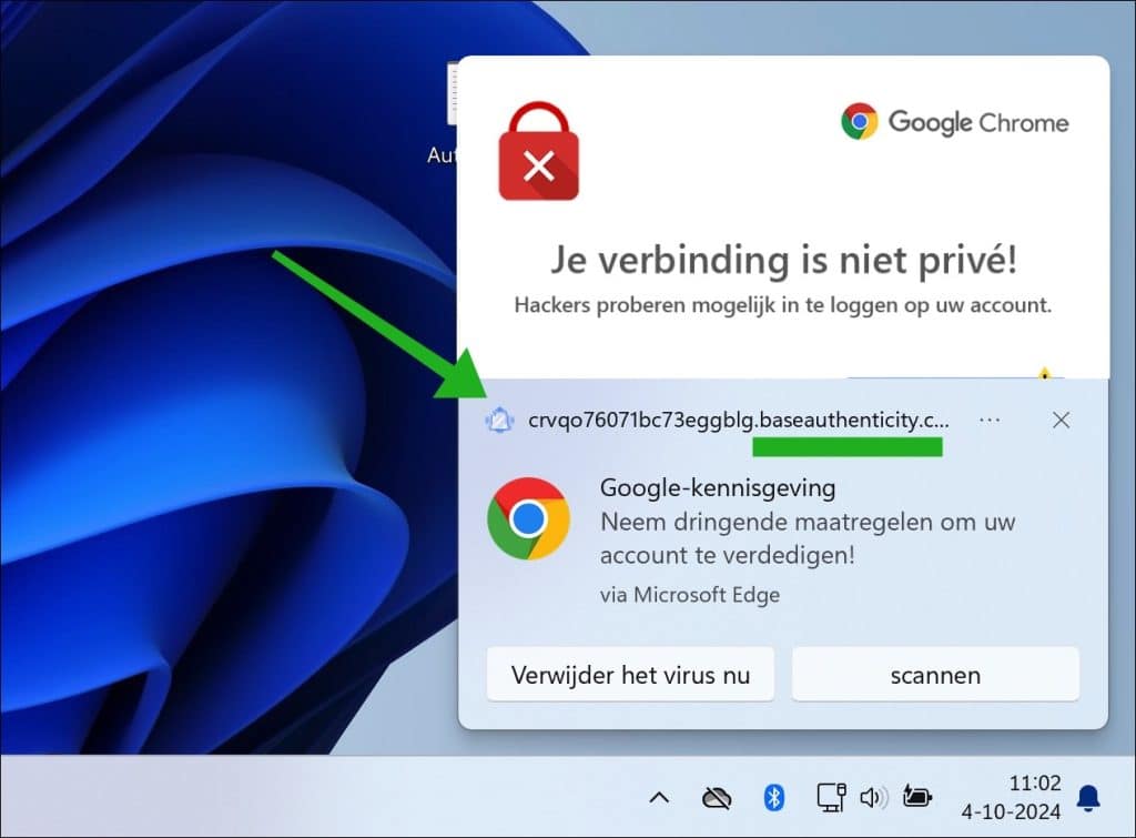 Baseauthenticity.co.in virus meldingen