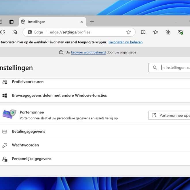 Je browser wordt beheerd door je organisatie verwijderen