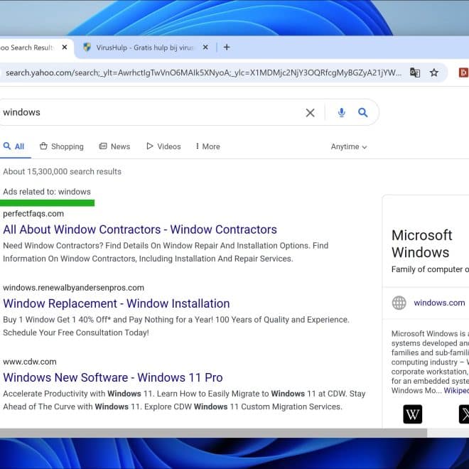 Hoe verwijder je Yahoo ongewenste zoekmachine?
