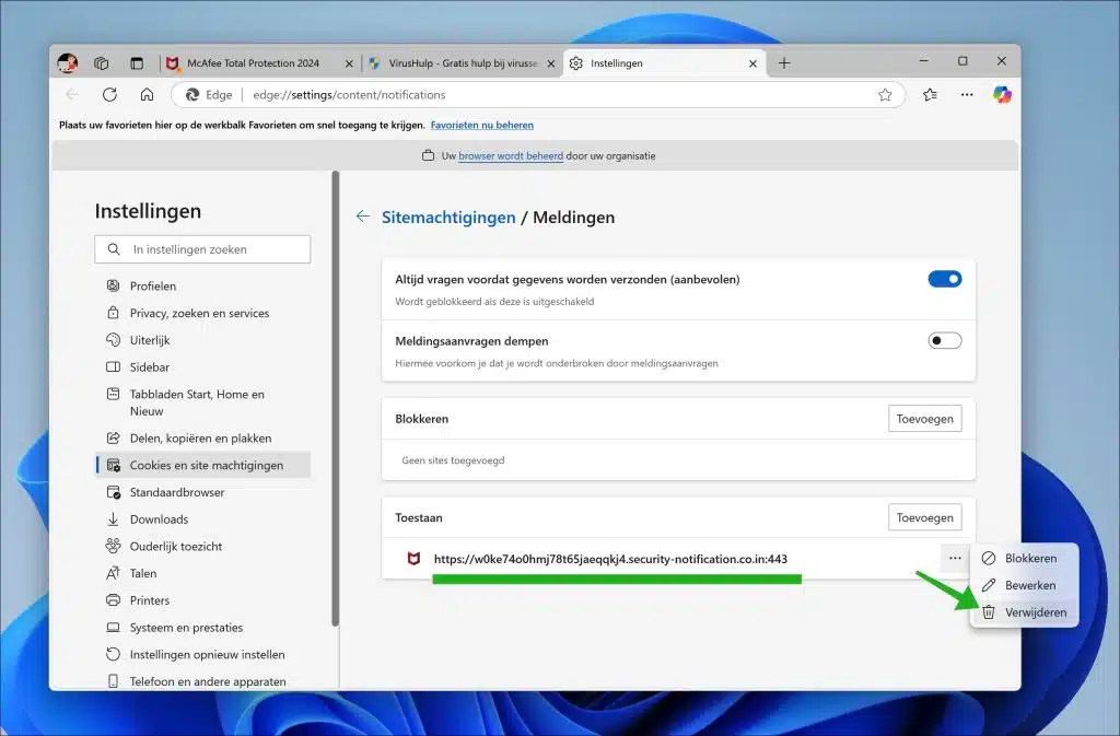 security-notification.co.in verwijderen