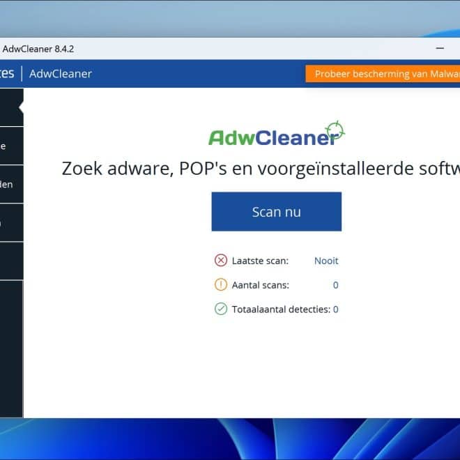 Hoe gebruik je AdwCleaner?