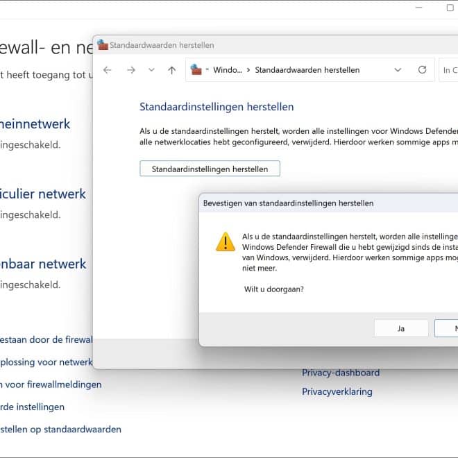 Hoe reset je de Windows-firewall instellingen