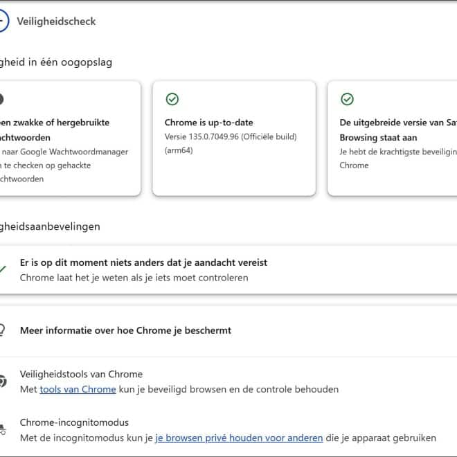 Wat is Veiligheidscheck in Google Chrome en wat doet het?