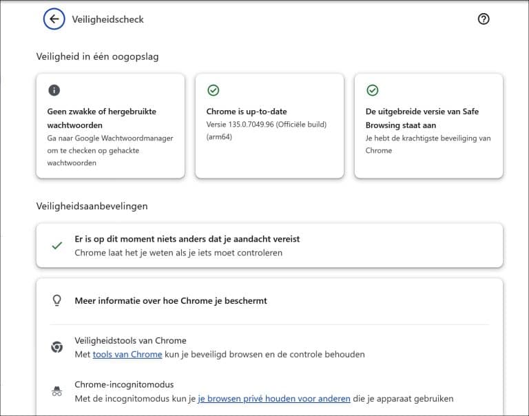 Wat is Veiligheidscheck in Google Chrome en wat doet het?