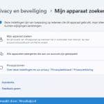 Mijn apparaat zoeken inschakelen