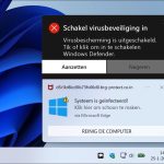 Uw computer is geinfecteerd melding