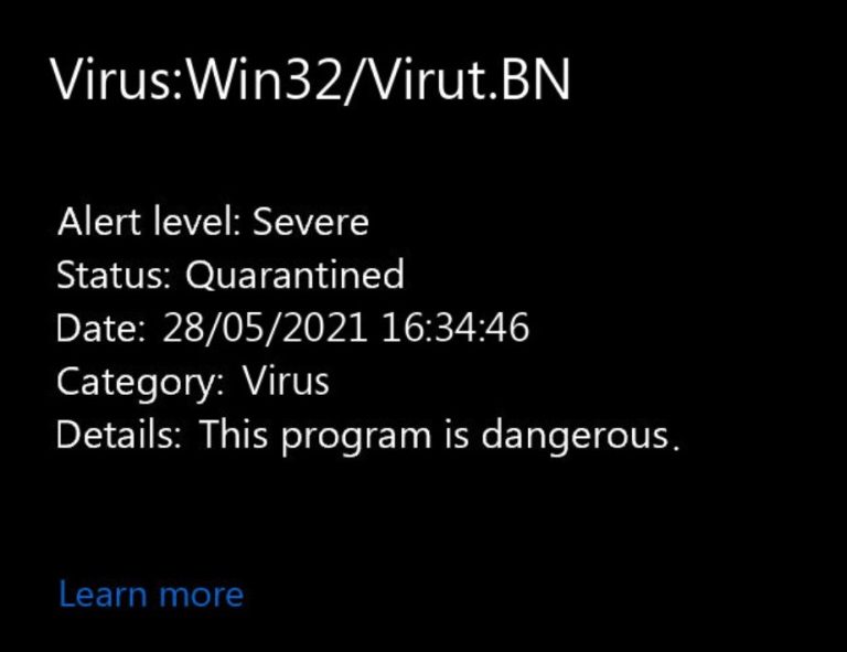 Wat is Win32/Virut en verwijder je het?