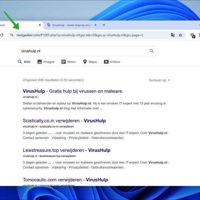 Nextgeeker.com verwijderen (Stap voor stap gids)